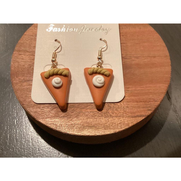 Pumpkin pie earrings - Picture 1 of 1